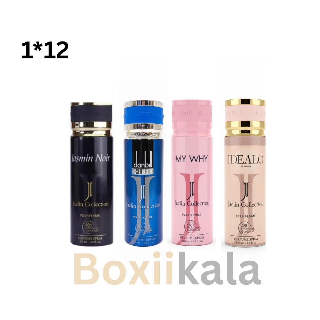 اسپری بدن جاکلین حجم200میل کارتن 12عددی