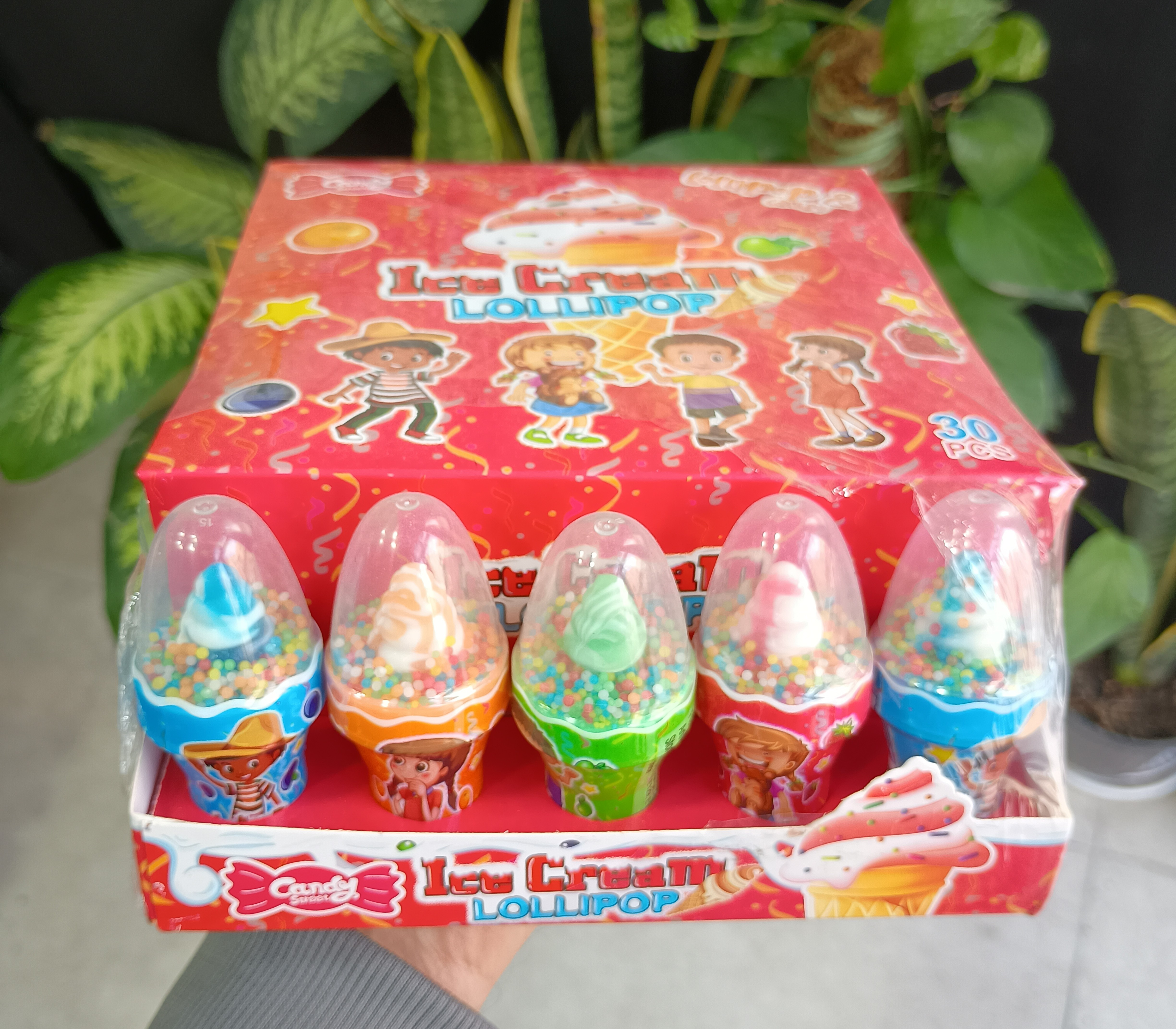 آبنبات بستنی با پودر کارتن 20بسته 30تایی