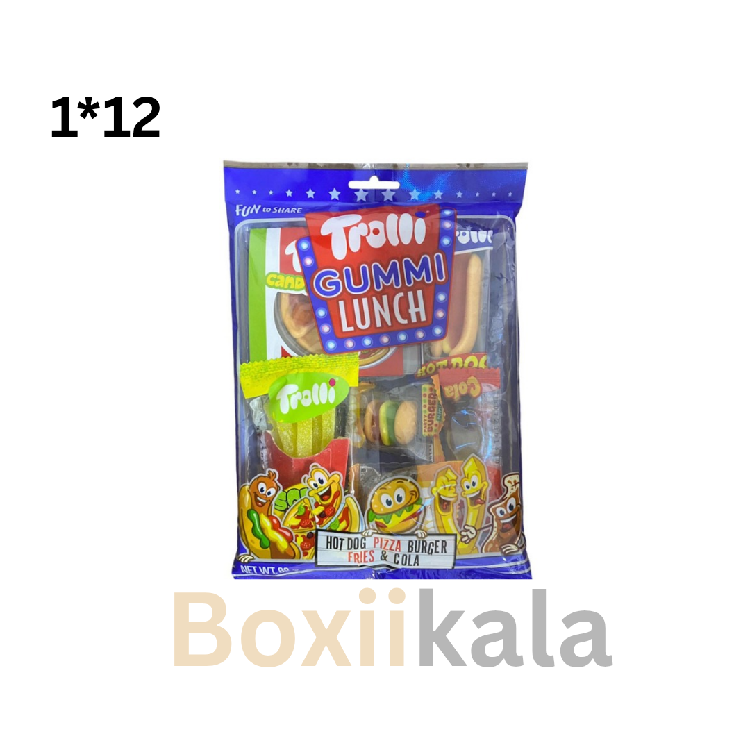 پاستیل ترولی میکس لانچ 88گرم کارتن 12عددی