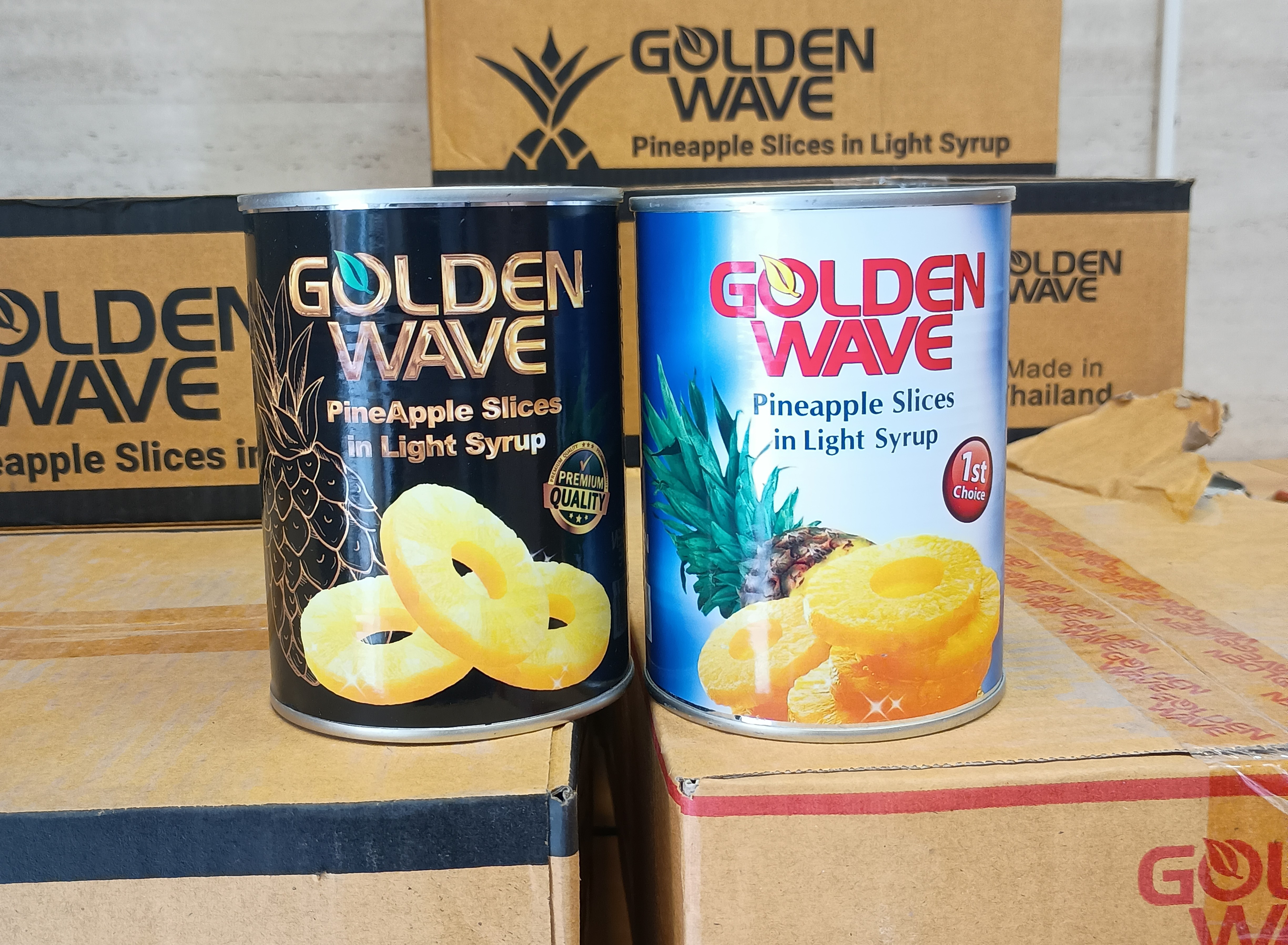 کمپوت آناناس گلدن ویو 565 کارتن 24عددی عمده