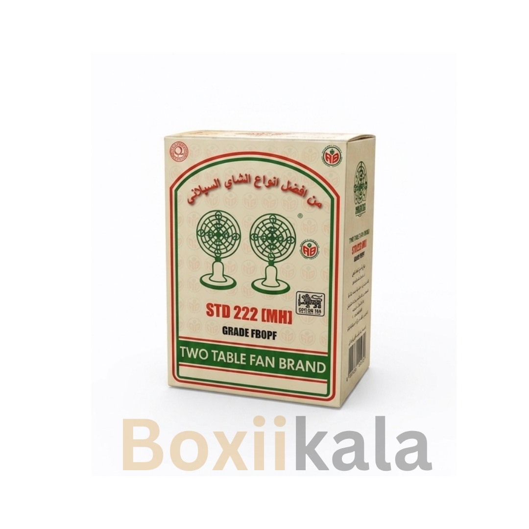 چای چکش سبز دو پنکه 222 اکبر 450 گرم کارتن ۲۰عددی
