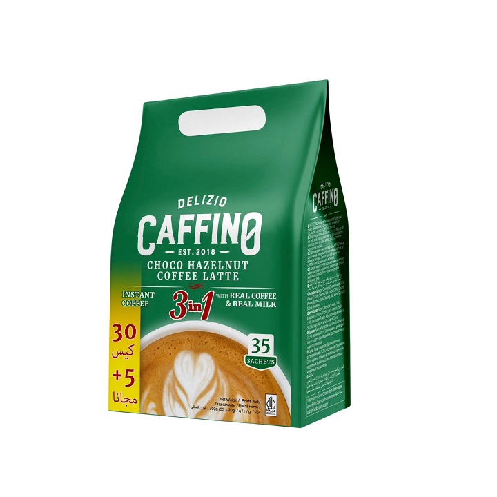 قهوه فوری Delizio Caffino لاته فندقی8بسته 35عددی جایزه دار